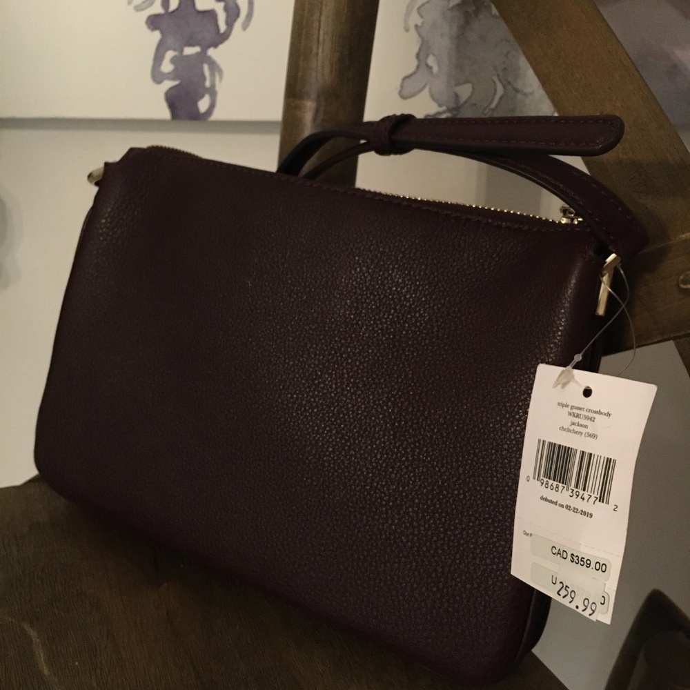 Kate Spade Triple Gusset Crossbody NWT - Picture 5 of 5